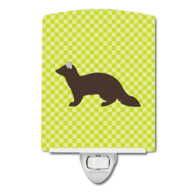 S Styles Ceramic Night Light (Color: Sable Marten, size: 4 x 6)