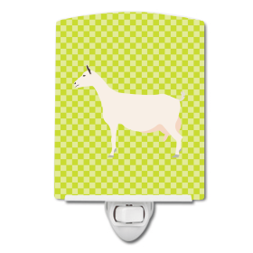 S Styles Ceramic Night Light (Color: Goats - Saanen Goat, size: 4 x 6)
