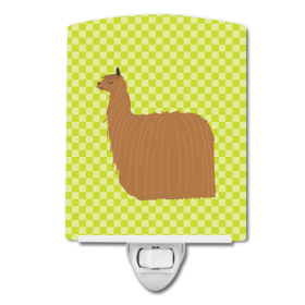 A Styles Ceramic Night Light (Color: Llamas - Alpaca Suri, size: 4 x 6)