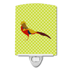 G Styles Ceramic Night Light (Color: Pheasants - Golden or Chinese Pheasant, size: 4 x 6)