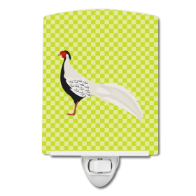 S Styles Ceramic Night Light (Color: Pheasants - Silver Pheasant, size: 4 x 6)