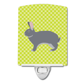 G Styles Ceramic Night Light (Color: Rabbits - Giant Chinchilla Rabbit, size: 4 x 6)