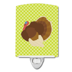 F Styles Ceramic Night Light (Color: Turkeys - French Turkey Dindon, size: 4 x 6)