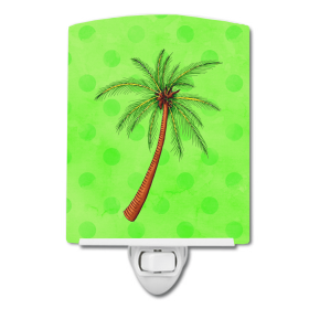 P Styles Ceramic Night Light (Color: Palm Tree, size: 4 x 6)