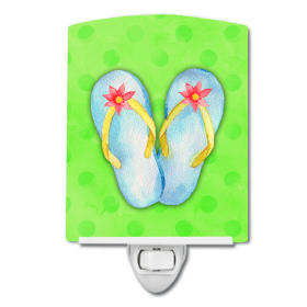 F Styles Ceramic Night Light (Color: Flip Flops, size: 4 x 6)