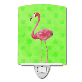 F Styles Ceramic Night Light (Color: Flamingo, size: 4 x 6)