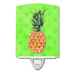 P Styles Ceramic Night Light (Color: Pineapple, size: 4 x 6)