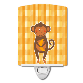 M Styles Ceramic Night Light (Color: Monkeys, size: 4 x 6)