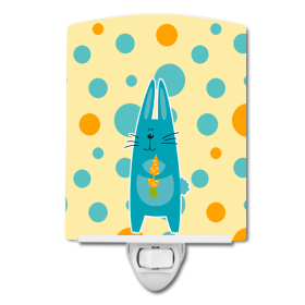 P Styles Ceramic Night Light (Color: Rabbits, size: 4 x 6)