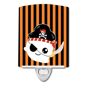 H Styles Ceramic Night Light (Color: Ghost Pirate, size: 4 x 6)