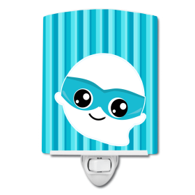 H Styles Ceramic Night Light (Color: Ghost Superhero, size: 4 x 6)