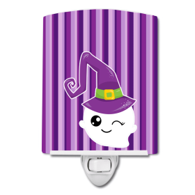 H Styles Ceramic Night Light (Color: Ghost Witch, size: 4 x 6)