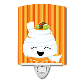 H Styles Ceramic Night Light (Color: Pumpkin Mummy, size: 4 x 6)