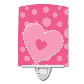 H Styles Ceramic Night Light (Color: Polkadots, size: 4 x 6)