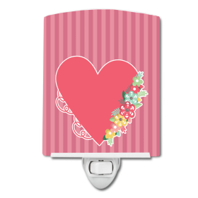 H Styles Ceramic Night Light (Color: Flowers, size: 4 x 6)