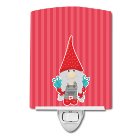 M Styles Ceramic Night Light (Color: Christmas Gnome, size: 4 x 6)