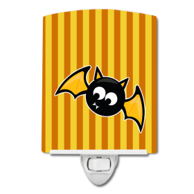 H Styles Ceramic Night Light (Color: Bat Orange, size: 4 x 6)