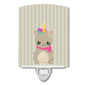 M Styles Ceramic Night Light (Color: Unicorn on, size: 4 x 6)